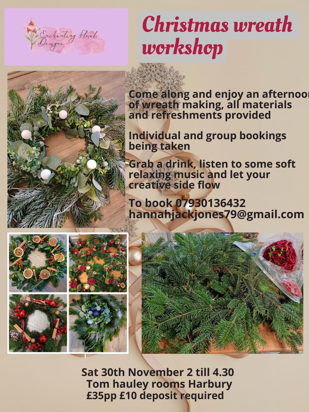 Harbury christmas wreath workshop 