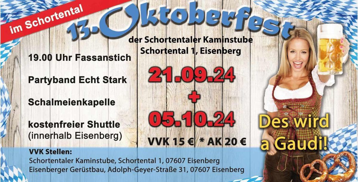 \ud83e\udd68 13. Oktoberfest im Schortental Eisenberg \ud83e\udd68