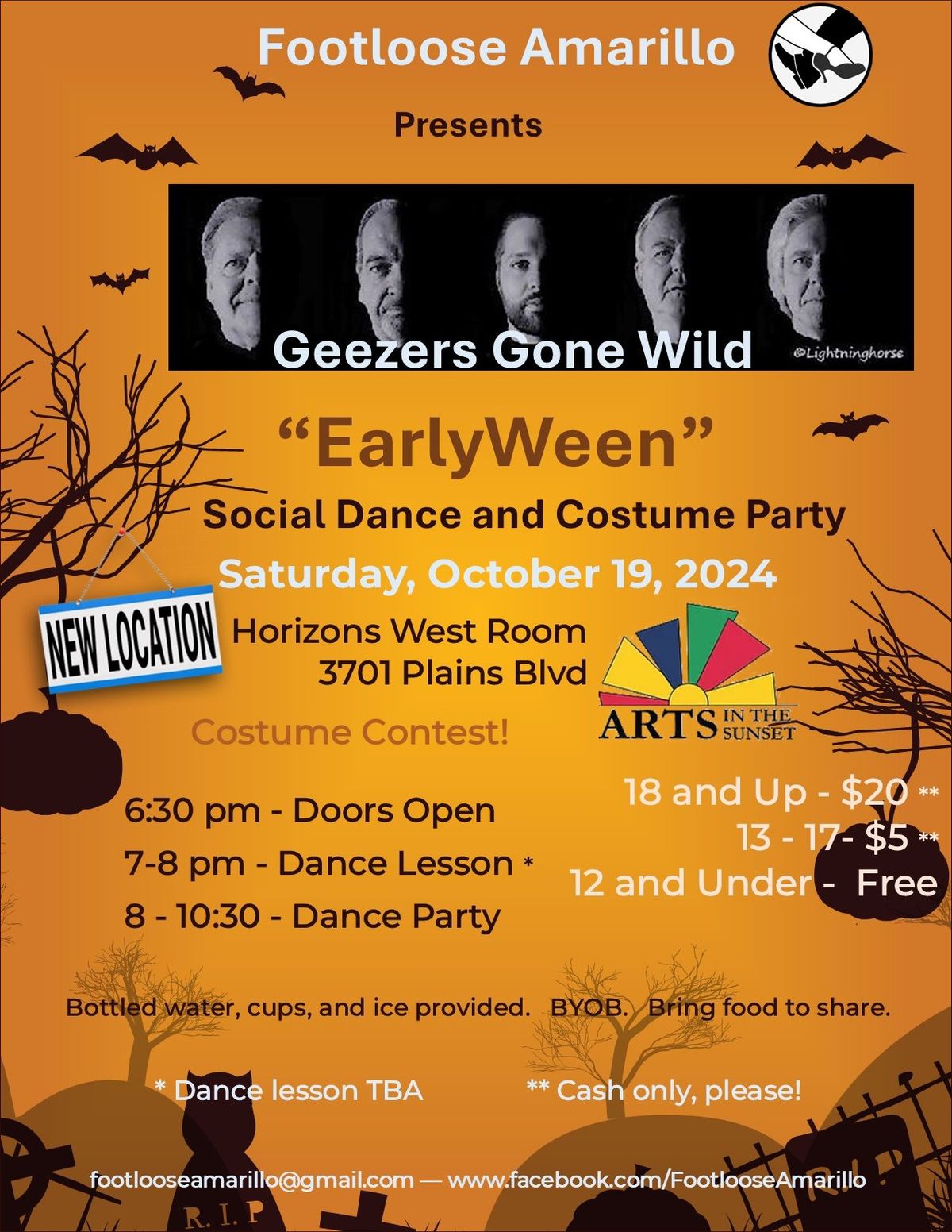 "EarlyWeen" Social Dance - Featuring Geezers Gone Wild