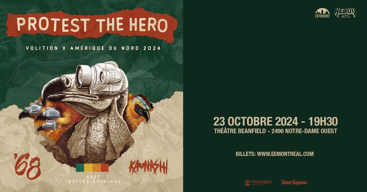 Protest The Hero + 68' + Kaonashi | Montr\u00e9al