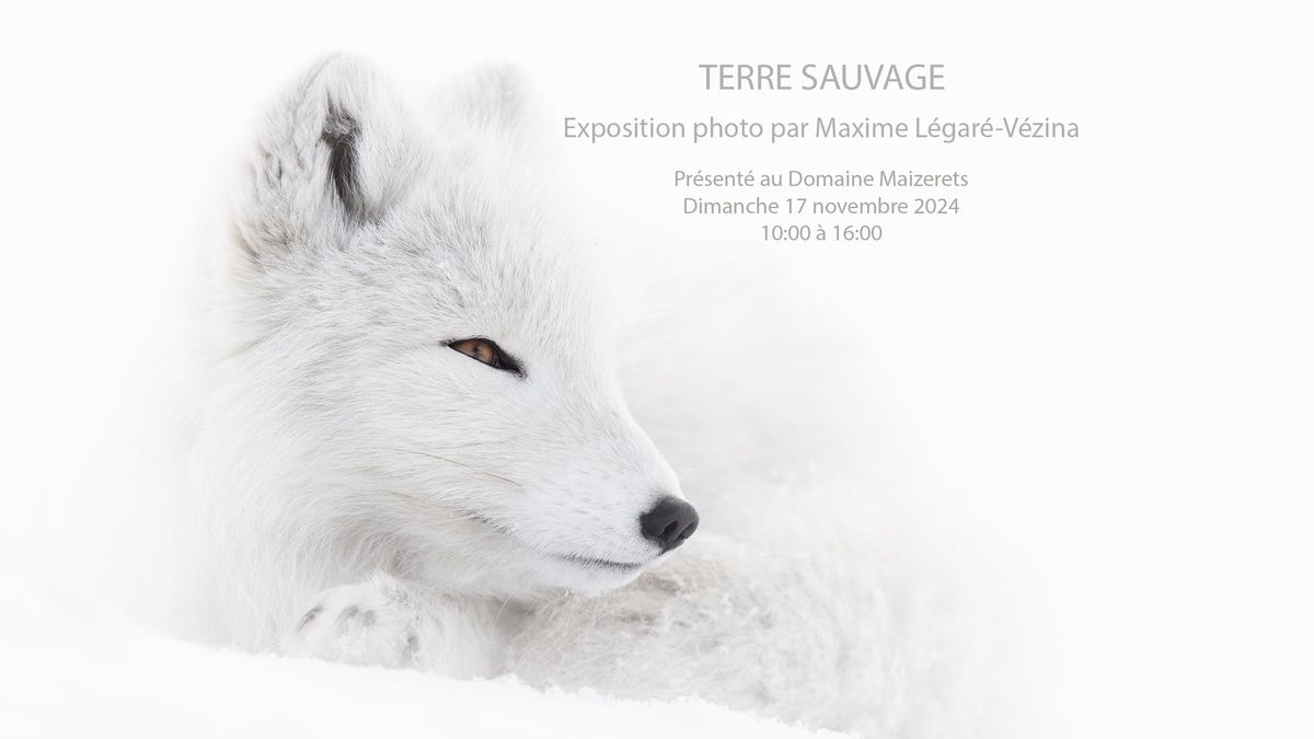 Exposition Maxime L\u00e9gar\u00e9-V\u00e9zina photographe