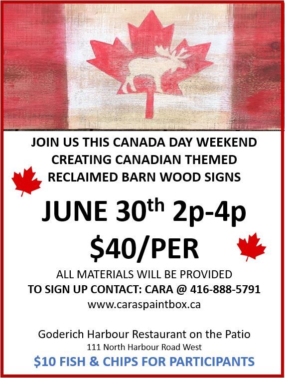 Create Your Own Canada Day Barn Wood Sign
