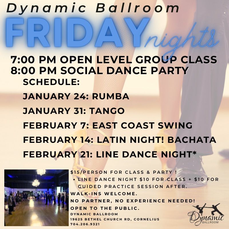 East Coast Swing Open Group Class & Social Dance Party