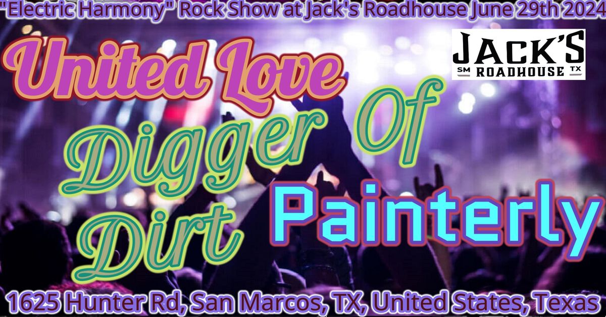 "Electric Harmony" Rock Show at Jack's Roadhouse June 29th 2024