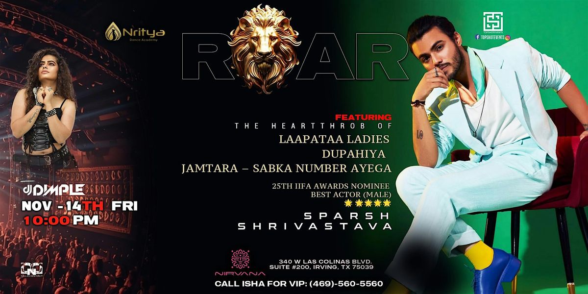 FRIDAY ROAR FT. SPARSH SHRIVASTAVA | BOLLYWOOD NIGHT AT NIRVANA