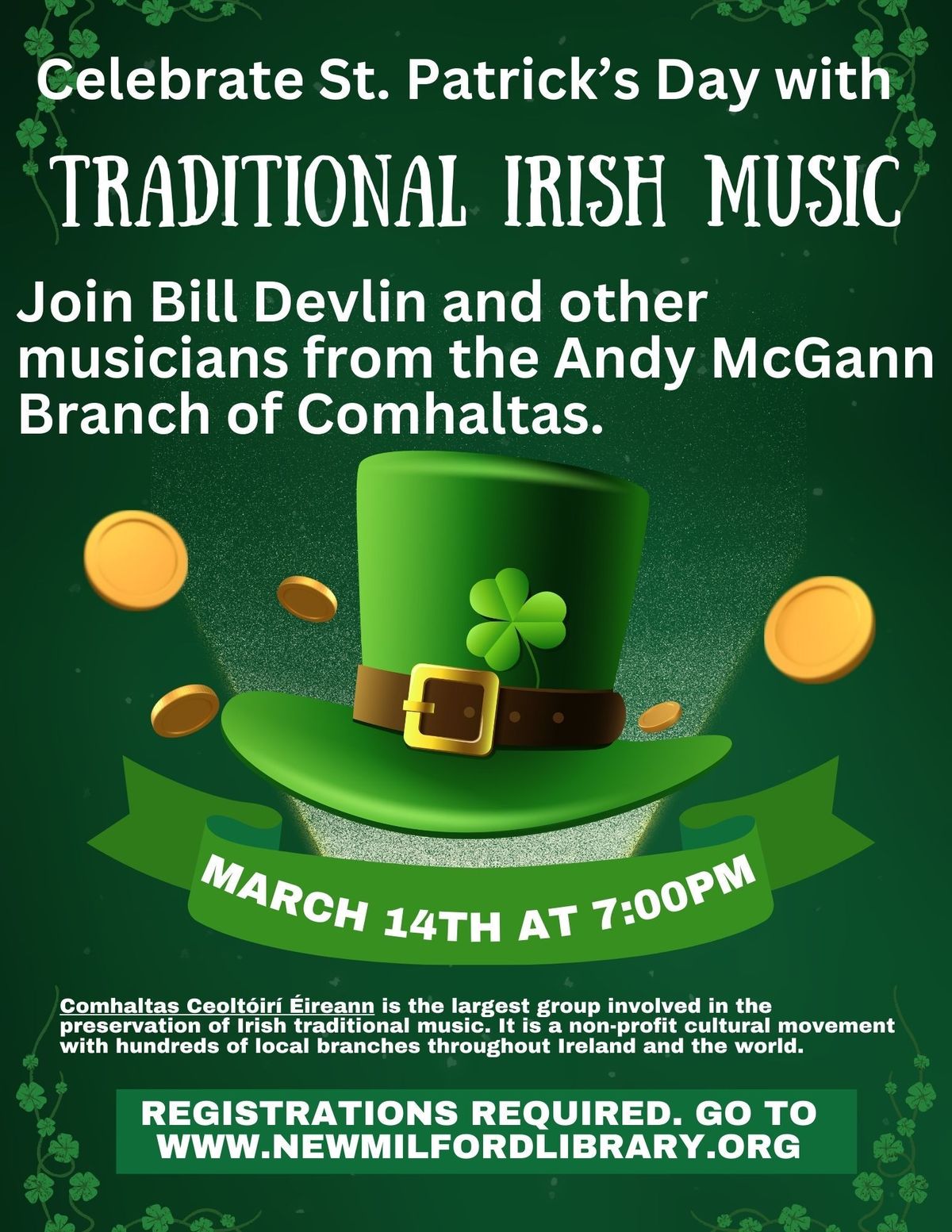 Live Music: Comhaltas at New Milford Library