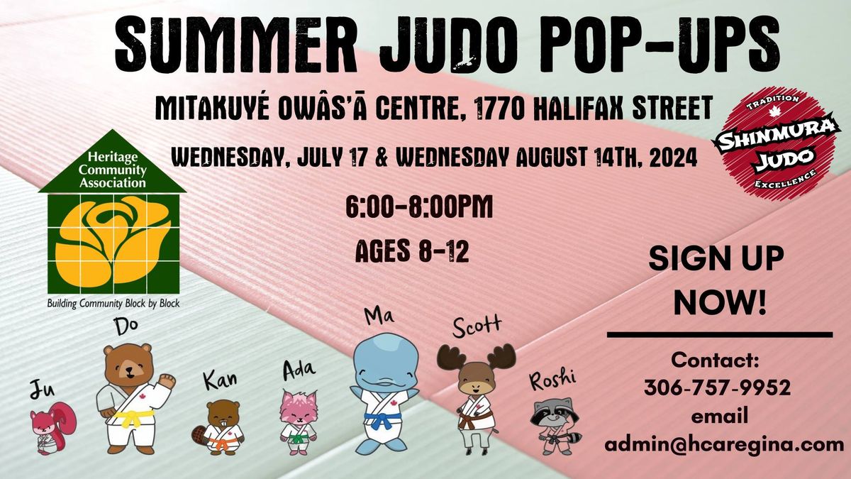 Summer Judo Pop-ups - Heritage Community Association