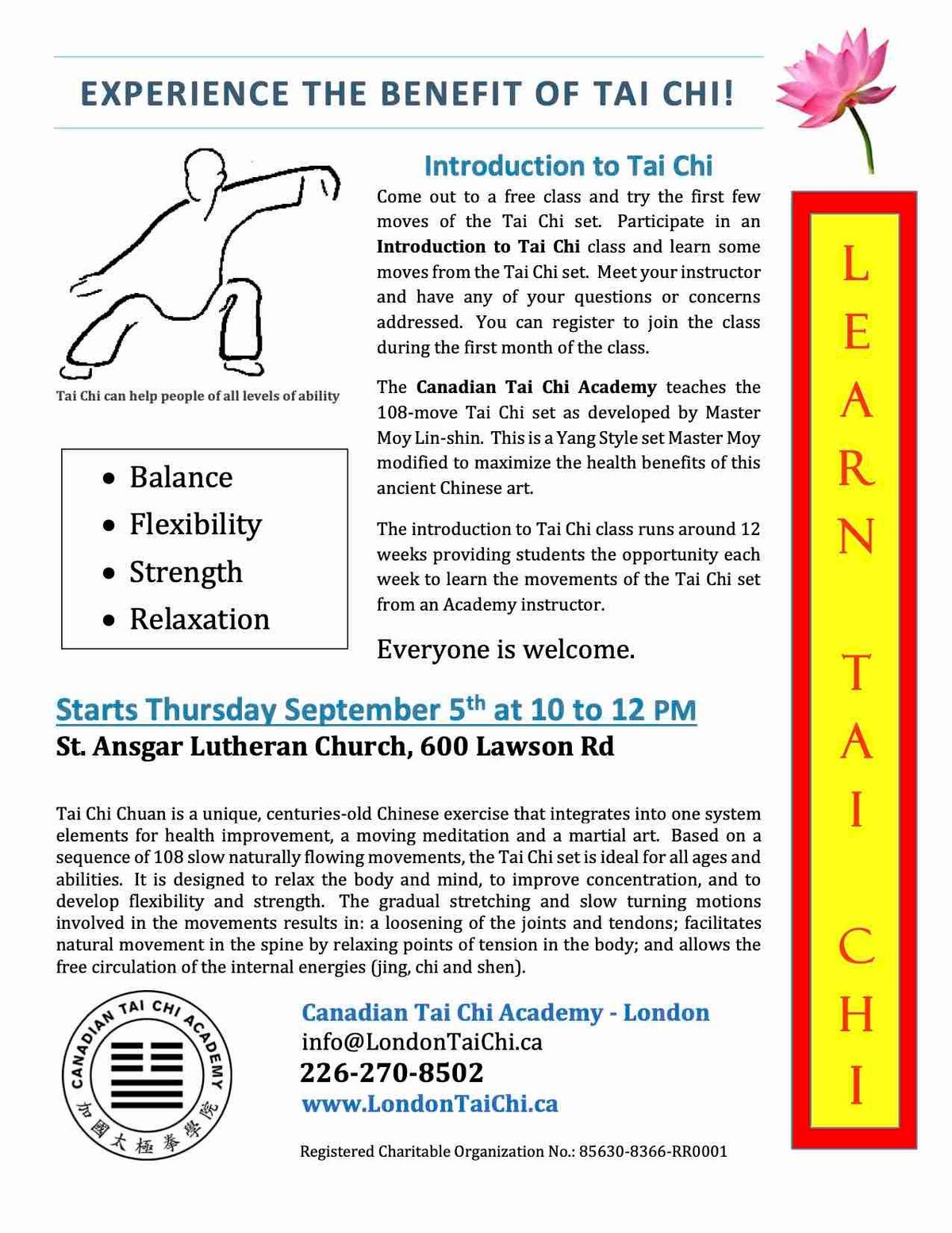 Sherwood Forest - Introduction to Tai Chi Class \/ Open House