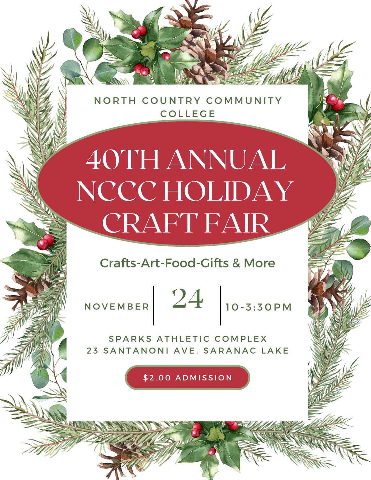 2024 NCCC Holiday Craft Fair