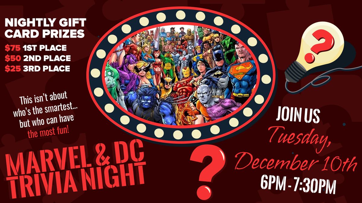 Marvel & DC Themed Trivia