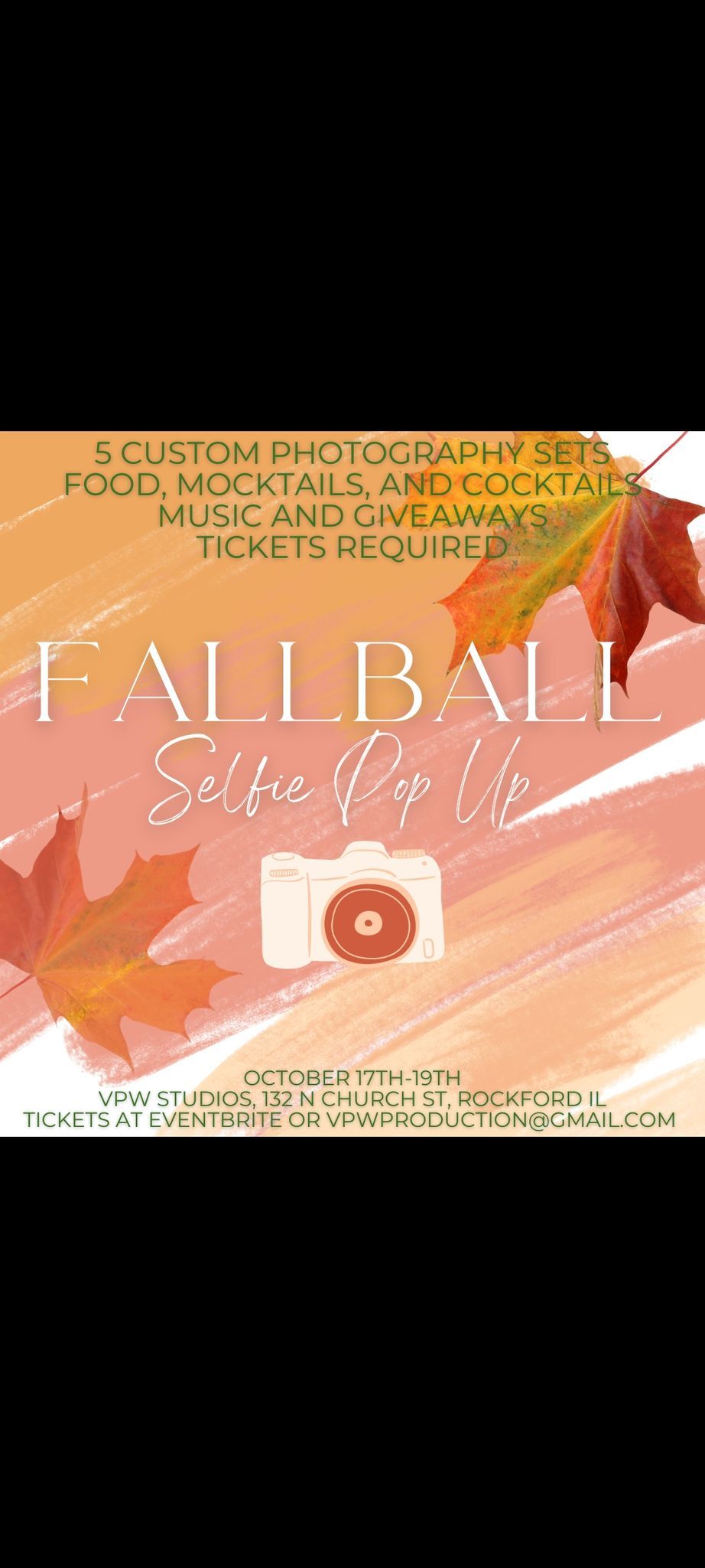 FALL BALL Selfie Pop Up