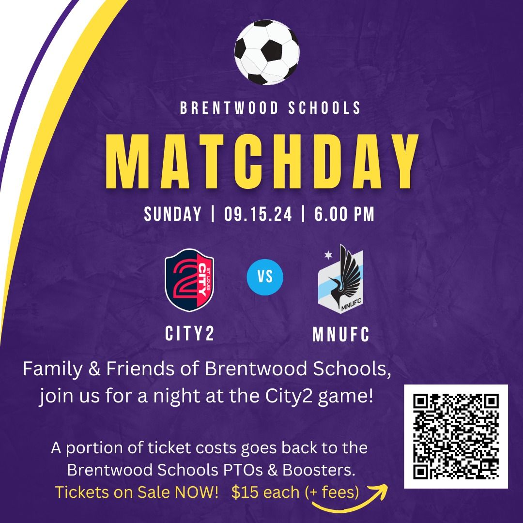 Brentwood School District Night at the City2 soccer game