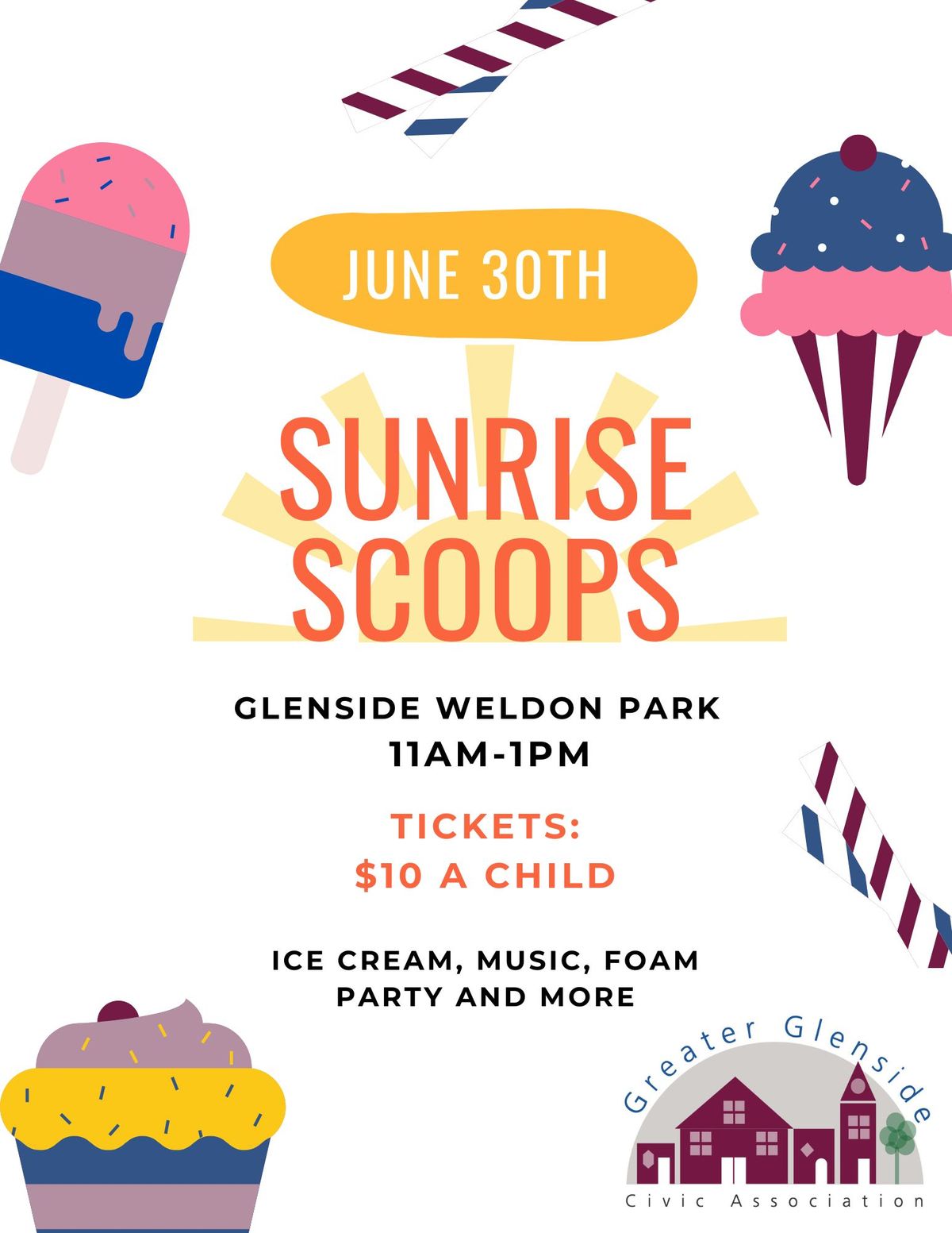 Sunrise Scoops-Ice Cream for Breakfast Party