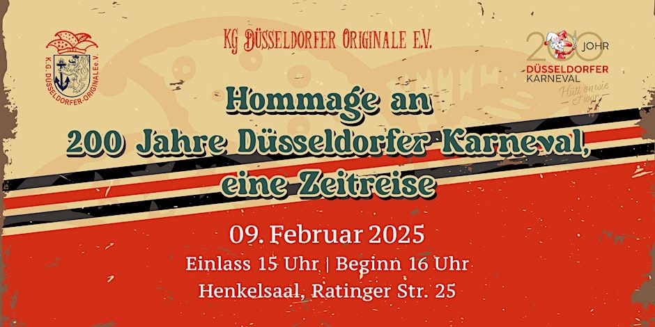 Hommage an 200 Jahre D\u00fcsseldorfer Karneval - eine Zeitreise