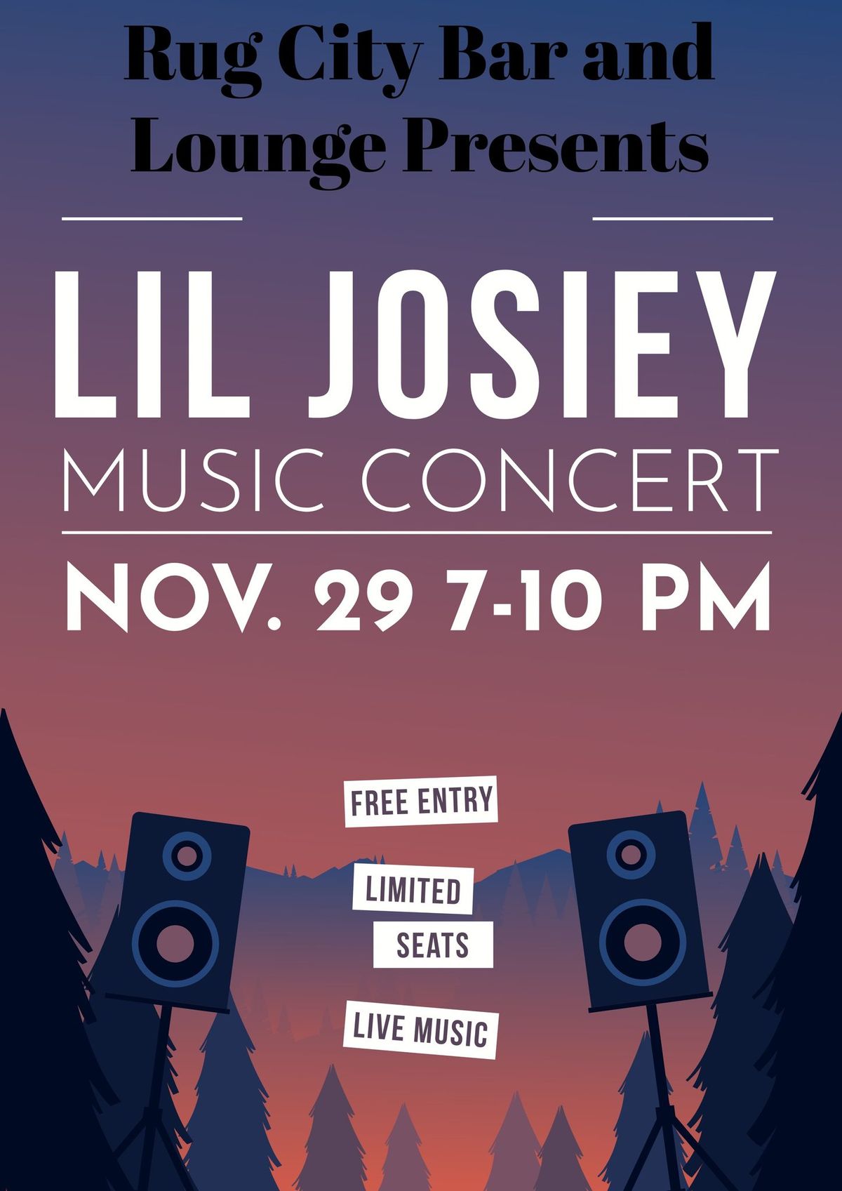 Lil Josiey Concert at Rug City