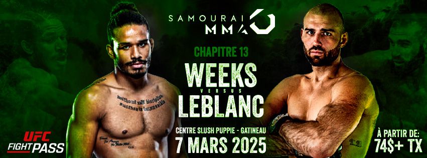 SAMOURAI MMA - GALA CHAPITRE 13