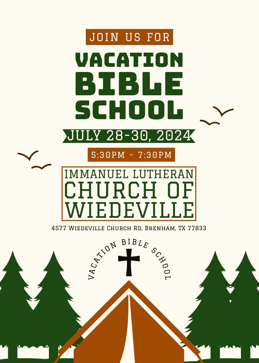 Immanuel Lutheran Church Vacation Bible School