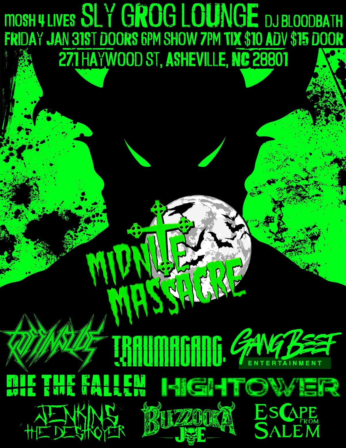 Midnite Massacre, Coffin Slide, Traumagang, and More!