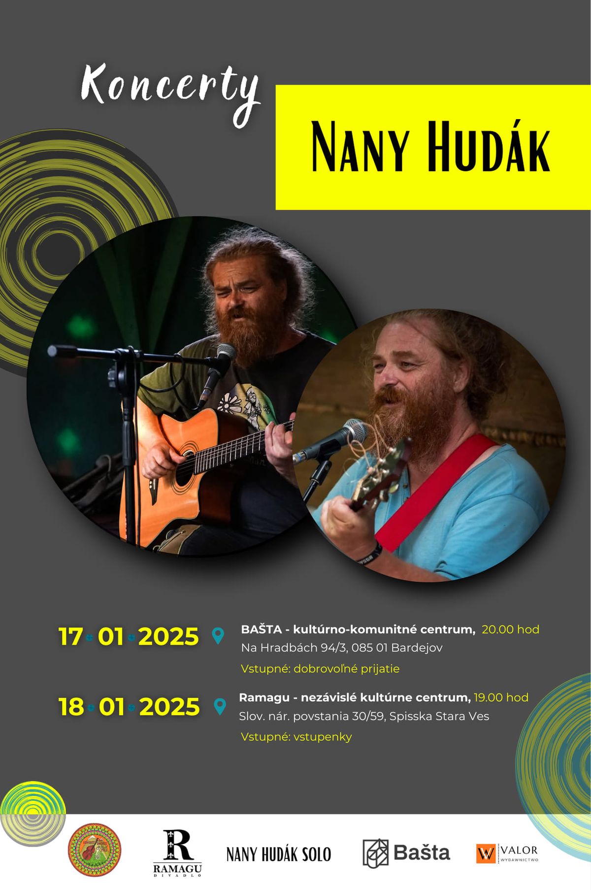 Koncert  Nany Hud\u00e1k w Bardejovie w BA\u0160TA - kult\u00farno-komunitn\u00e9 centrum