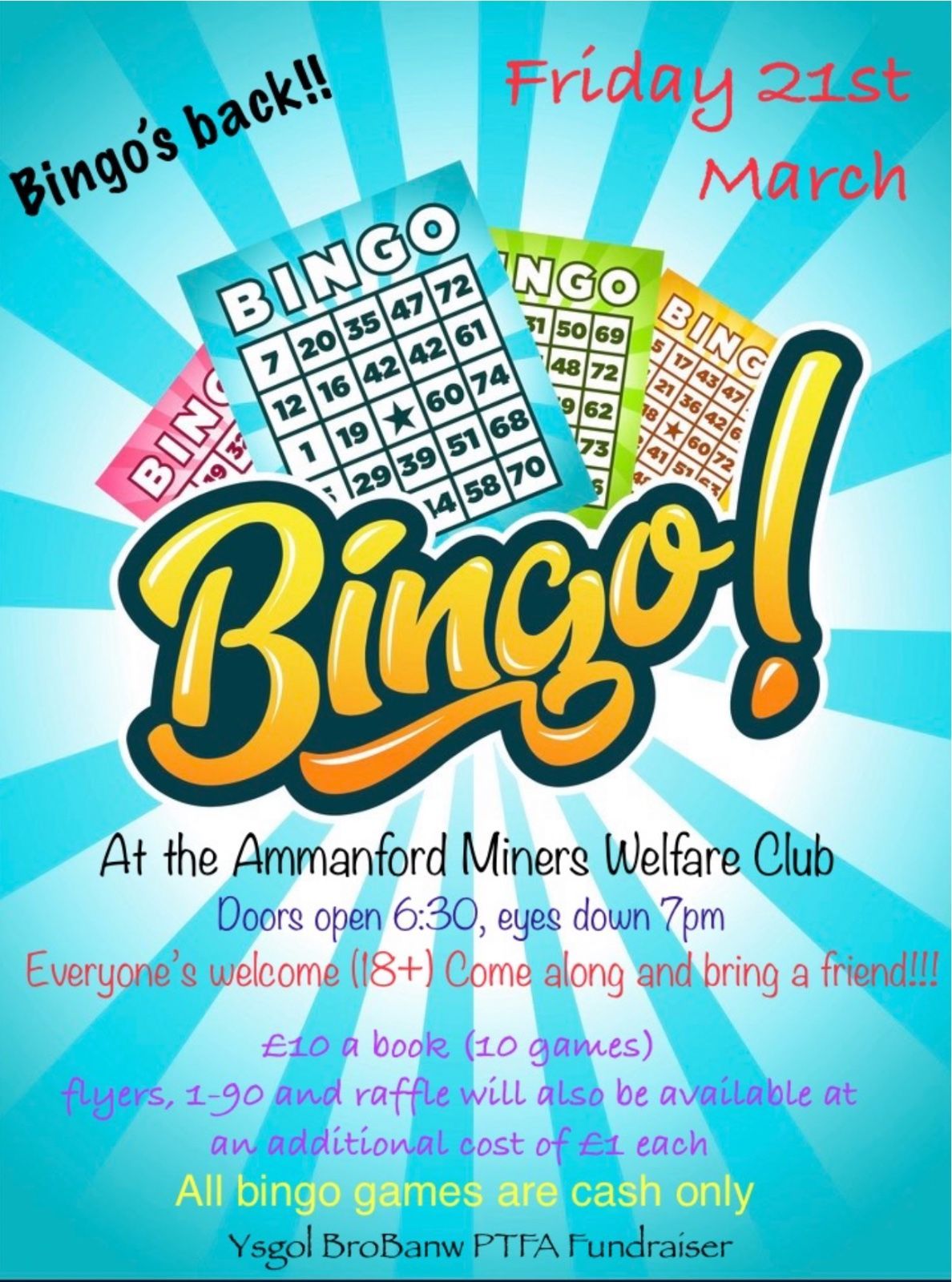 Bingo Fundraiser