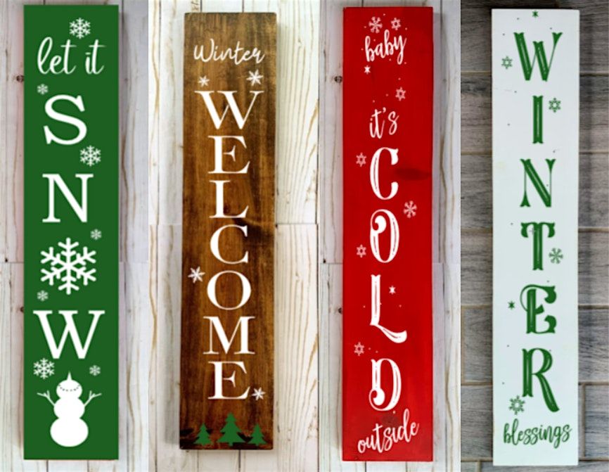 Winter Porch Sign Workshop