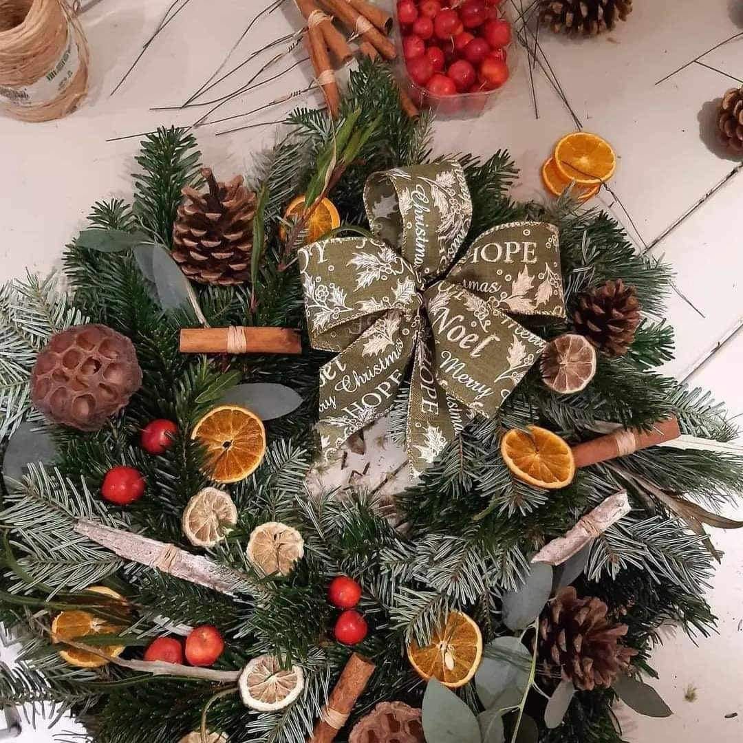 Christmas wreath workshop