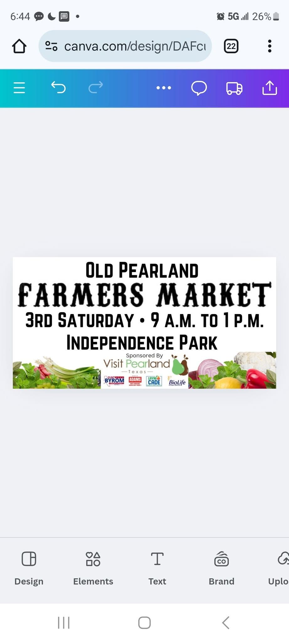 Old Pearland Farmers Market 3\/15