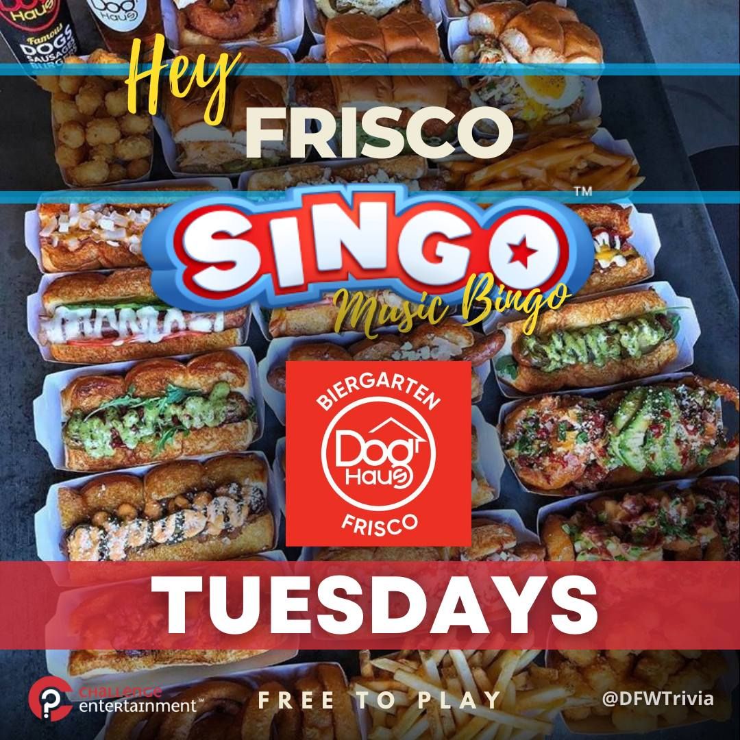 Tuesdays Singo Night-Music Bingo!