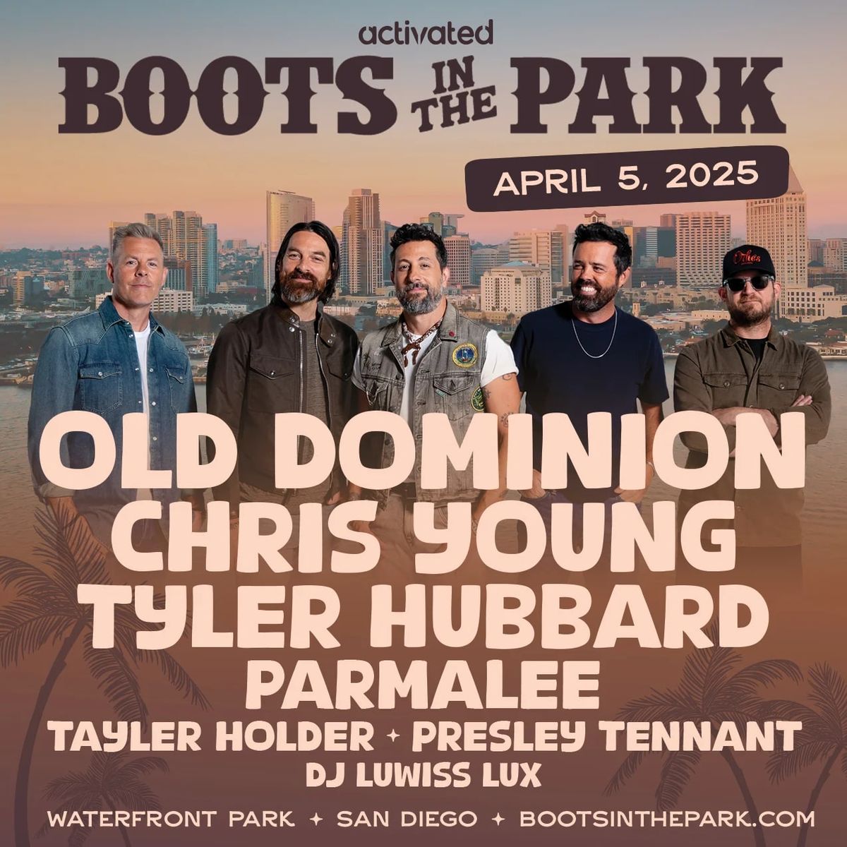 Boots in the Park with Old Dominion, Chris Young, Tyler Hubbard, and more!