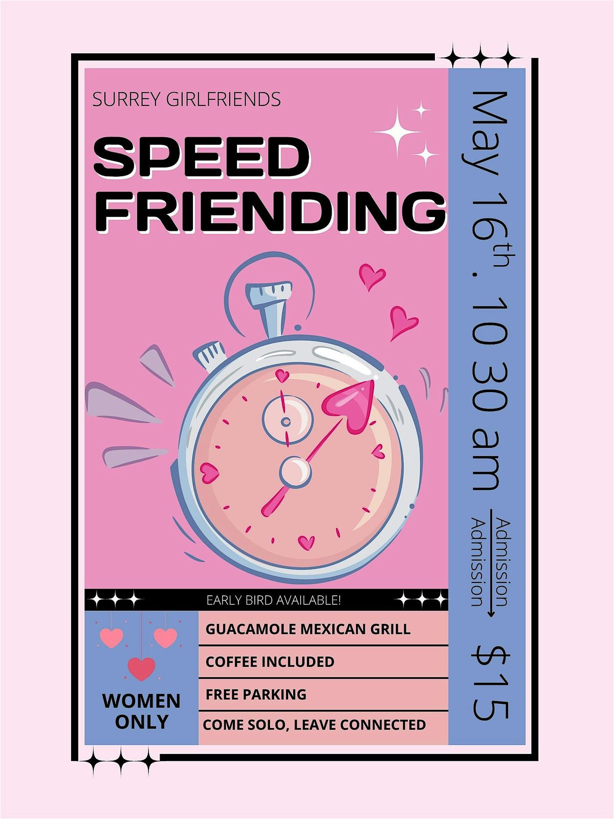 Speed Friending and Brunch -Women Only
