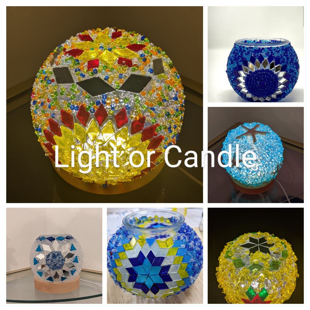 GLASS GLOBE LED LIGHT OR CANDLE HOLDER CLASS-CLEARWATER FL-ORANGE CNTY CHOPPERS ROAD HOUSE