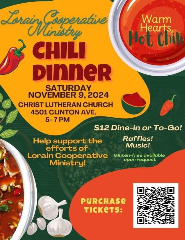 Chili Dinner Fundraiser!