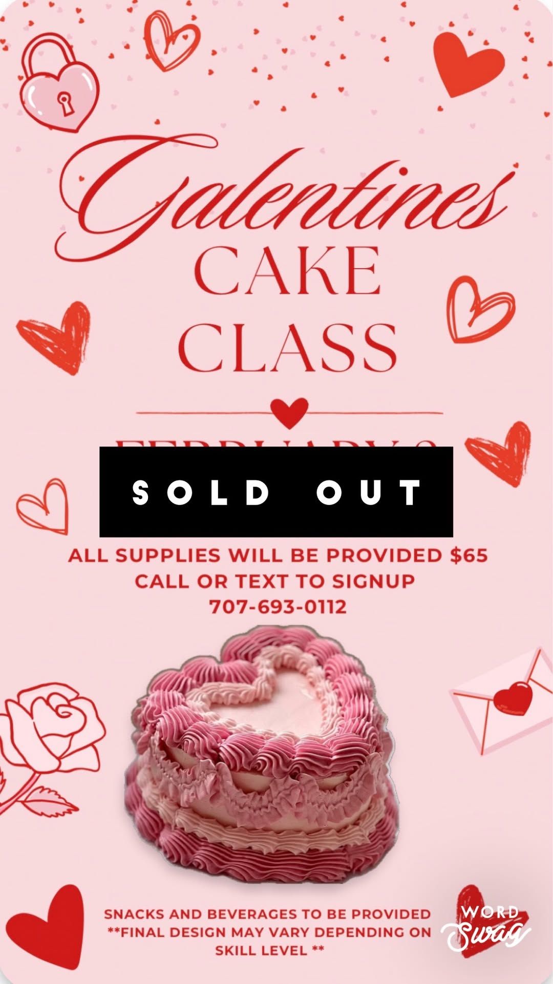 Galentines Cake Class 