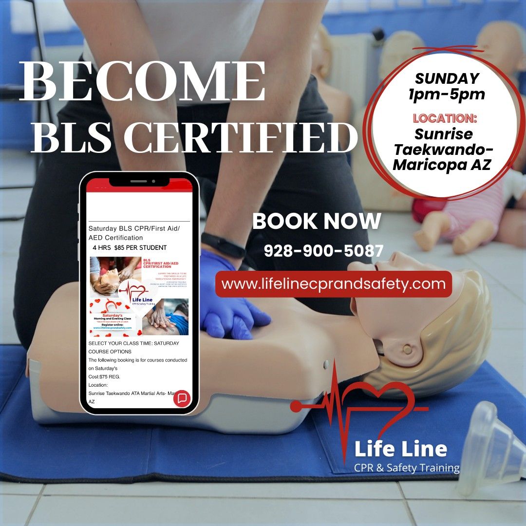 Sunday! Maricopa AZ BLS CPR\/First Aid\/AED Training with Same Day Certification!