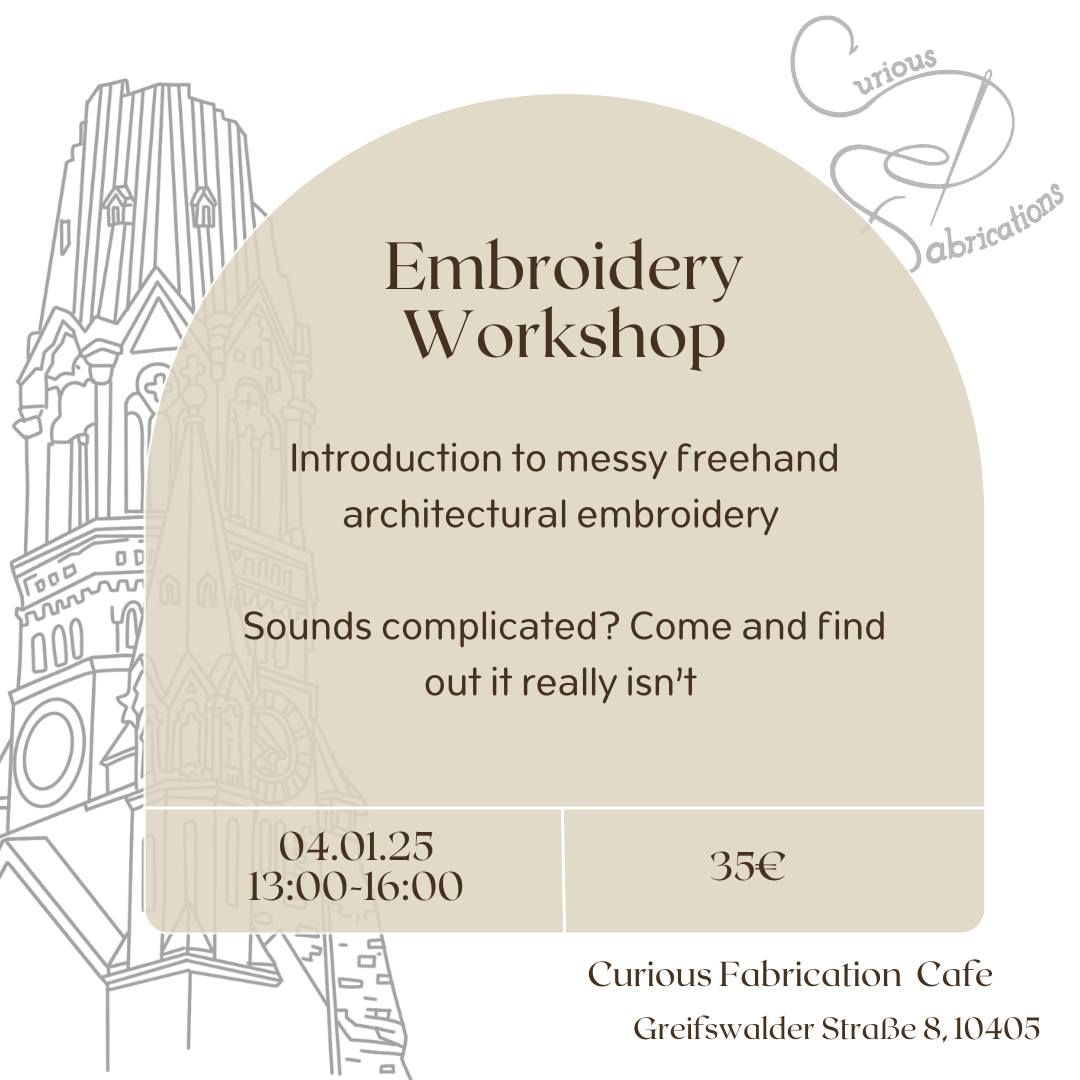 Architectural Embroidery Workshop