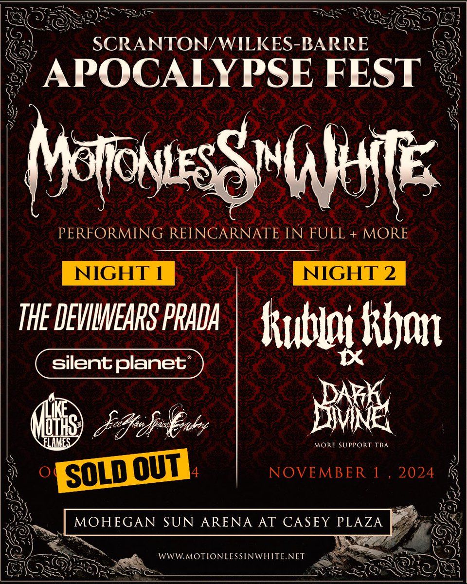 97.9X Presents Motionless In White - Apocalypse Fest