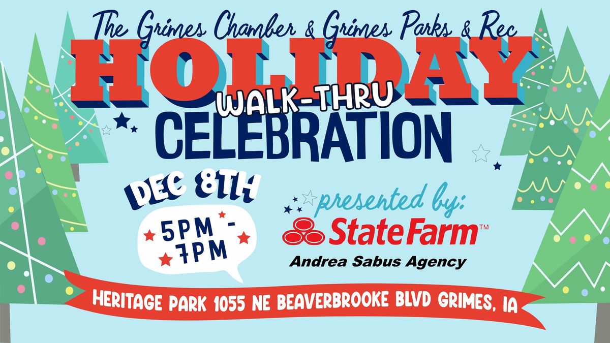 Grimes Chamber and Grimes Parks & Rec's WALK-THRU Holiday Celebration!