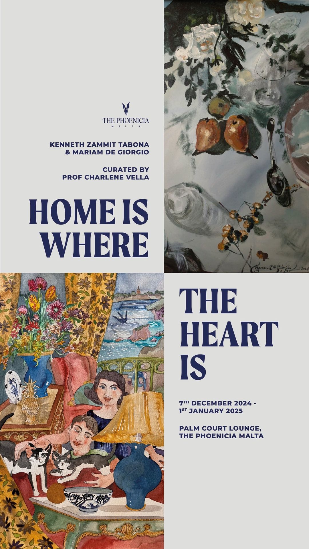 Home is Where the Heart is: a joint exhibition by Kenneth Zammit Tabona and Mariam de Giorgio