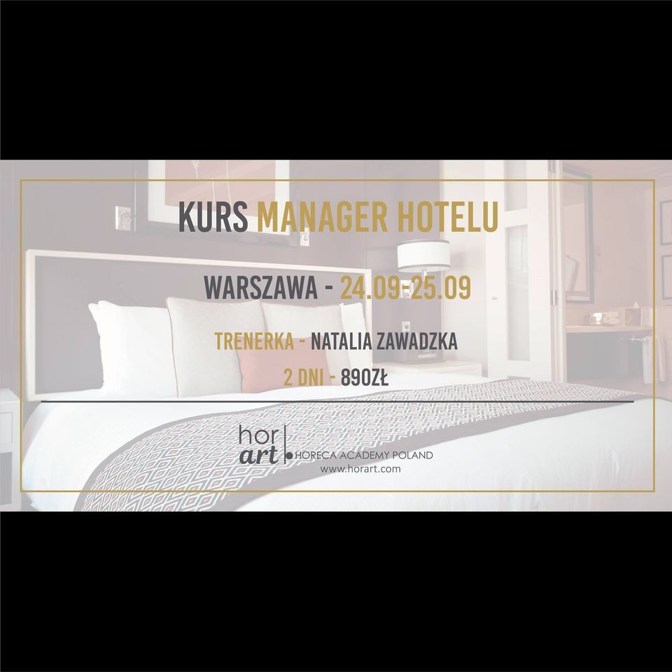 Kurs Manager Hotelu - Warszawa
