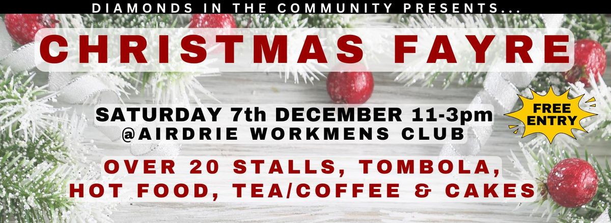 Christmas Fayre in aid of Diamonds in the Community - December 2024