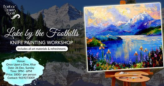 Lake by the Foothills Knife Painting Workshop