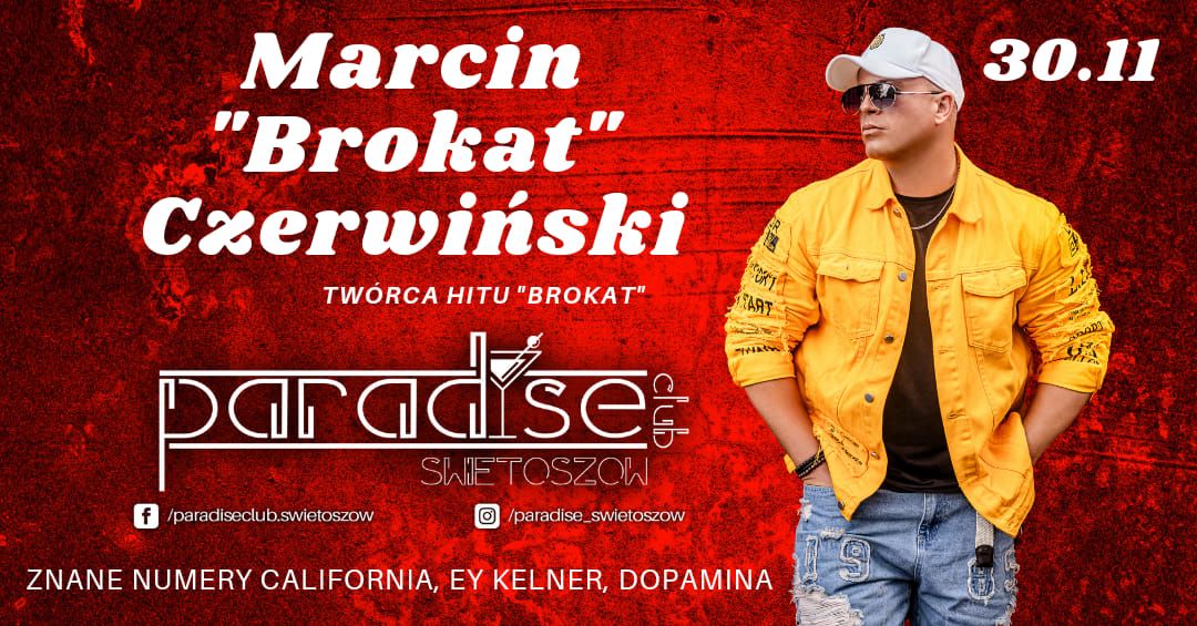 30.11 \/\/ KONCERT MARCIN "BROKAT" CZERWI\u0143SKI \/\/ ANDRZEJKI 2024 \/\/ 16+