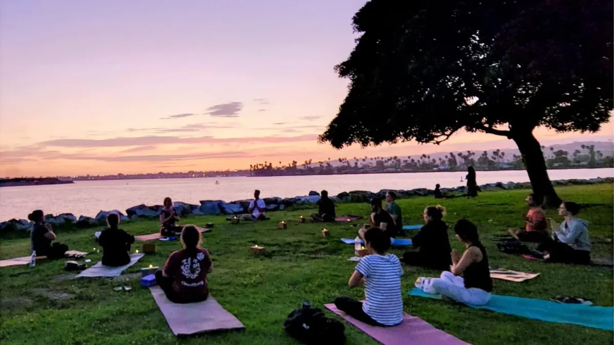 Sunset Yoga at Mission Bay Park