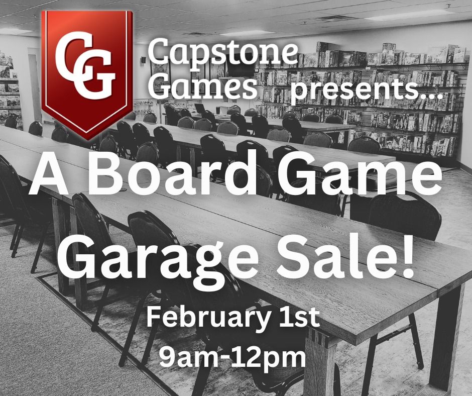 Board Game Garage Sale!!