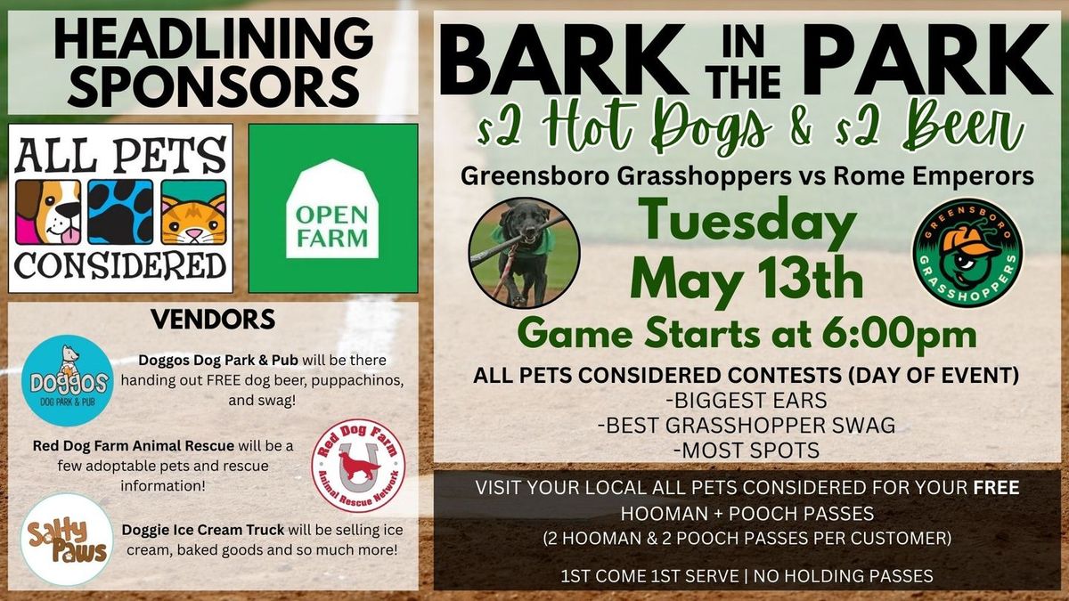 Greensboro Grasshoppers at Rome Emperors at AdventHealth Stadium