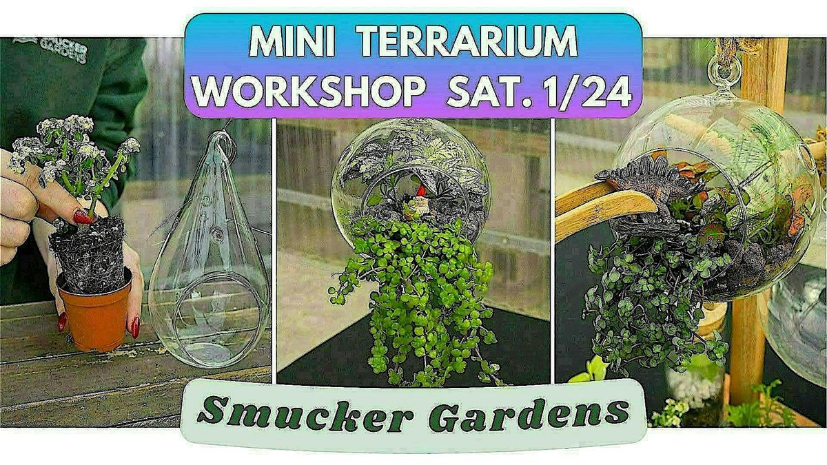 Mini Terrarium Workshop @ Smucker Gardens