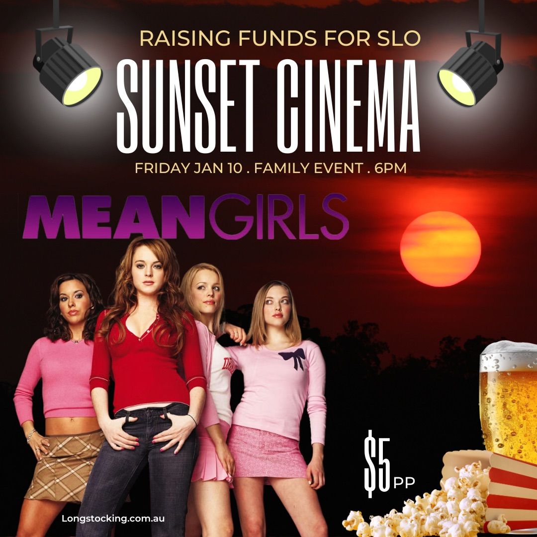 Sunset Cinema fundraiser \ud83d\udc95 Mean Girls 