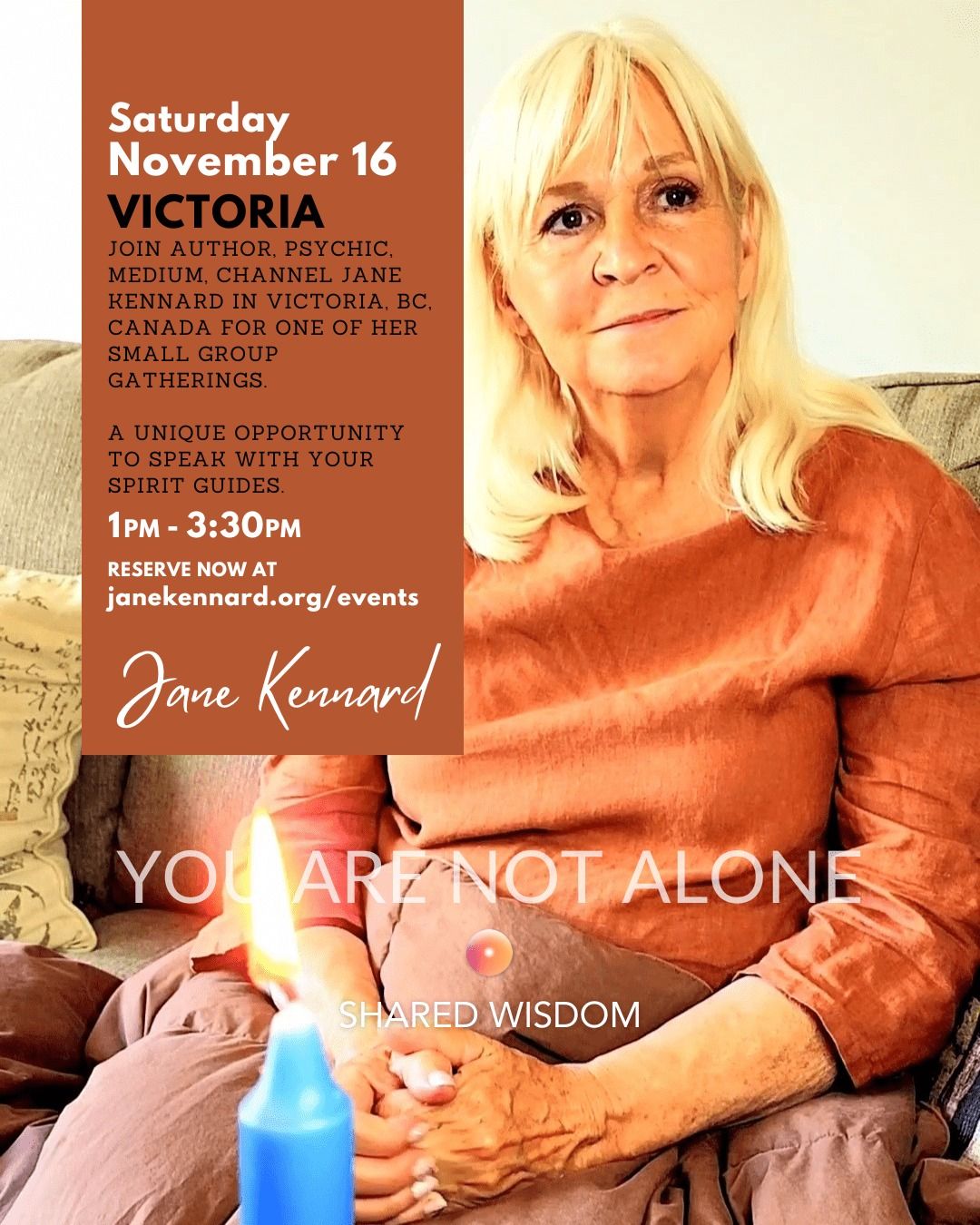 Victoria Gathering: Speak with your Spirit Guides Through Jane Kennard, Psychic, Medium, Channel