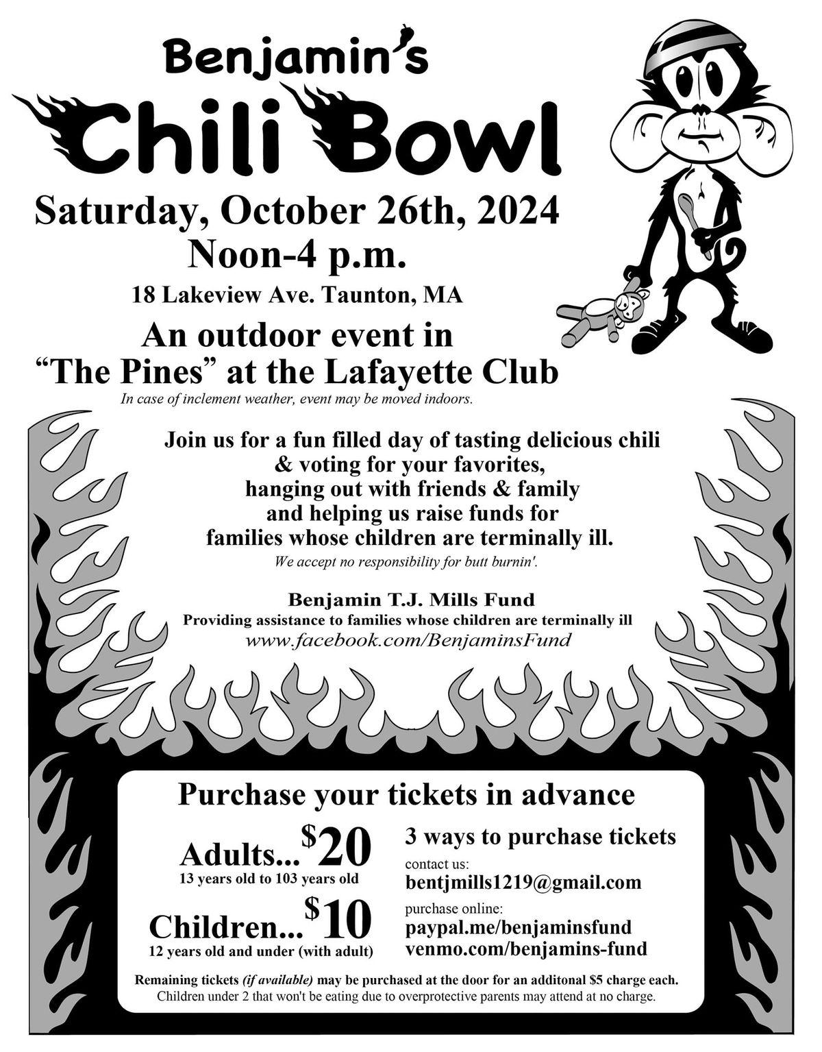 Ben's Fund Annual Chili Bowl!