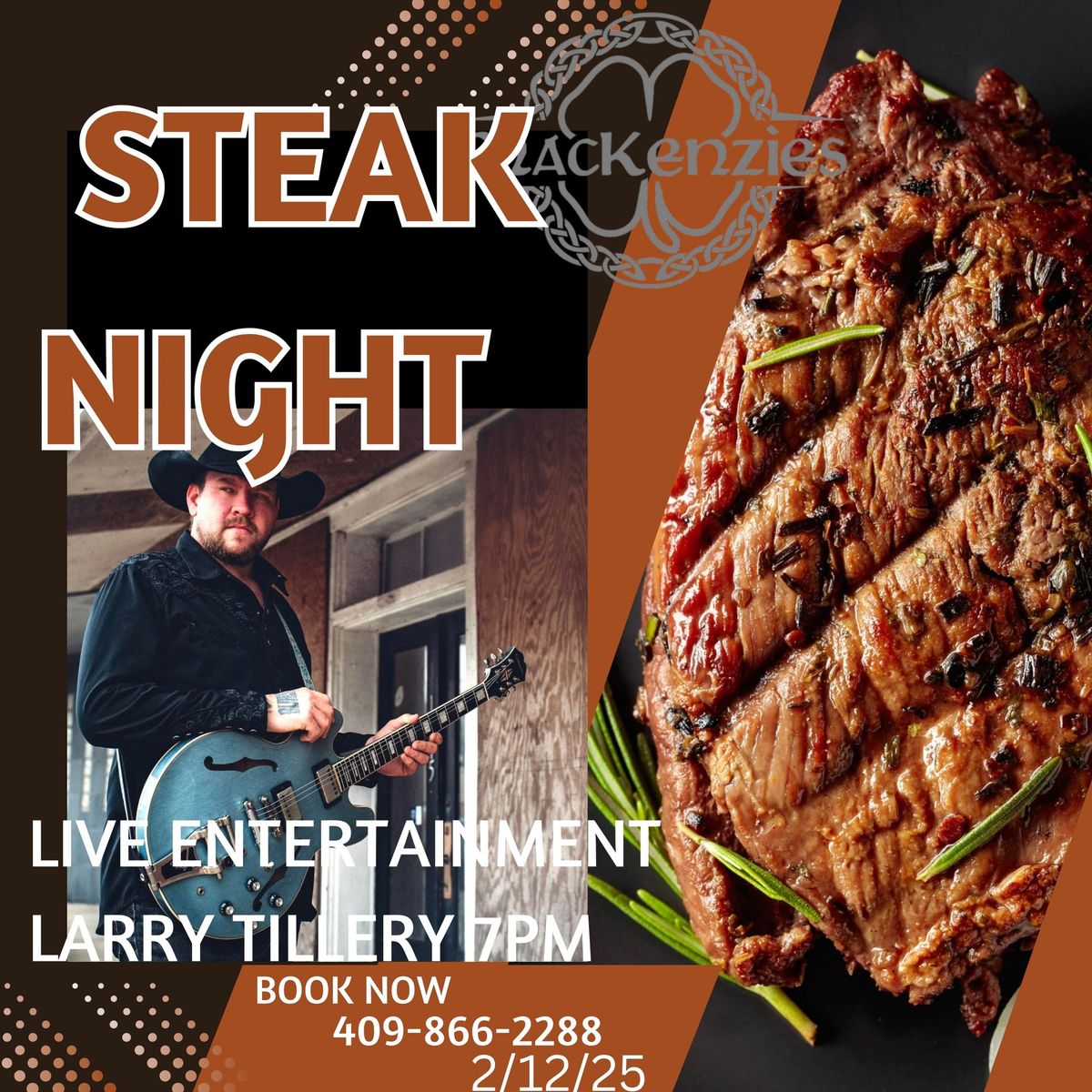 Steak Night w\/ Larry Tillery